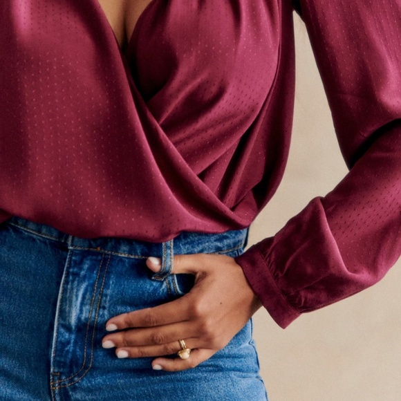 SÉZANE Abélia Blouse size 46 NWOT - Picture 4 of 15